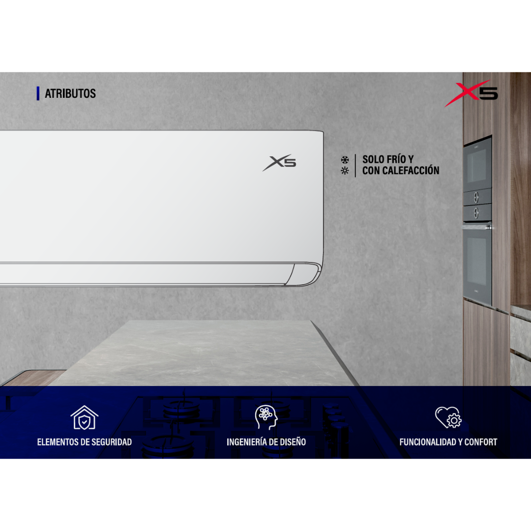 Minisplit Mirage X5 ON-OFF Refrigerante R410A